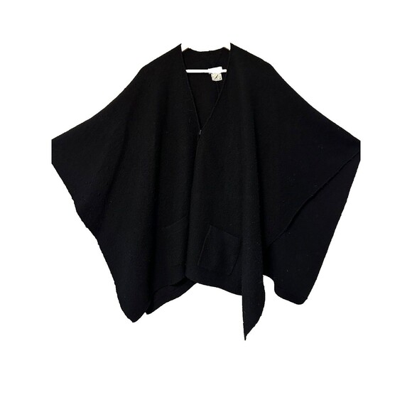 Pierre Cardin Accessories - Vintage Pierre Cardin‎ Black Wool Blend Shawl 51" X 31"